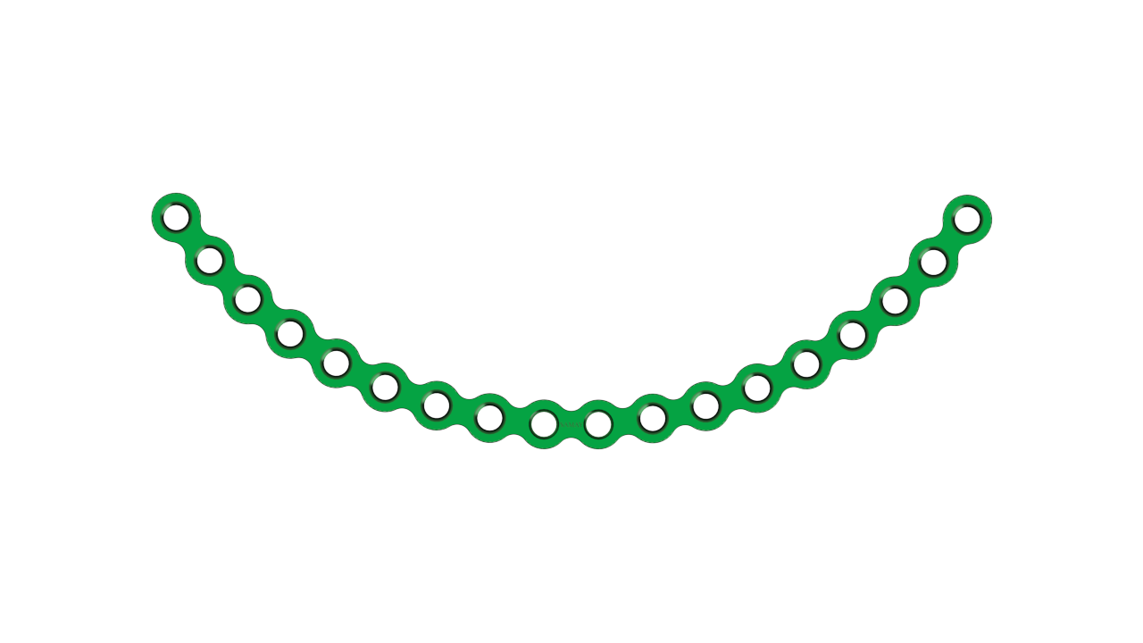 Mini Orbita Plate 2.5mm (Without Gap) Mini Plate